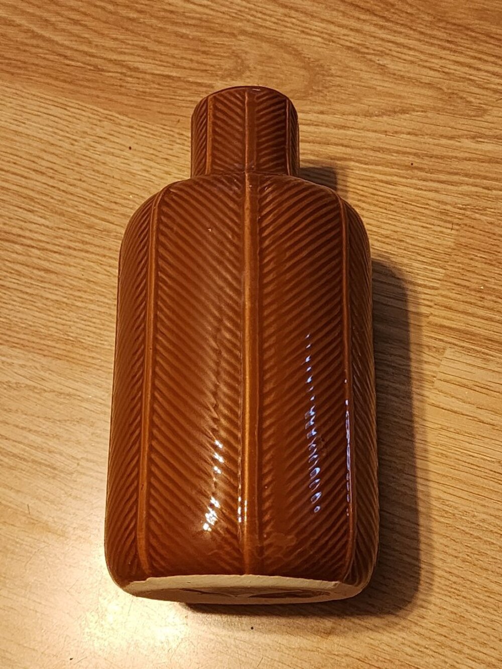 Brown Bottle Ceramic Finish Vase